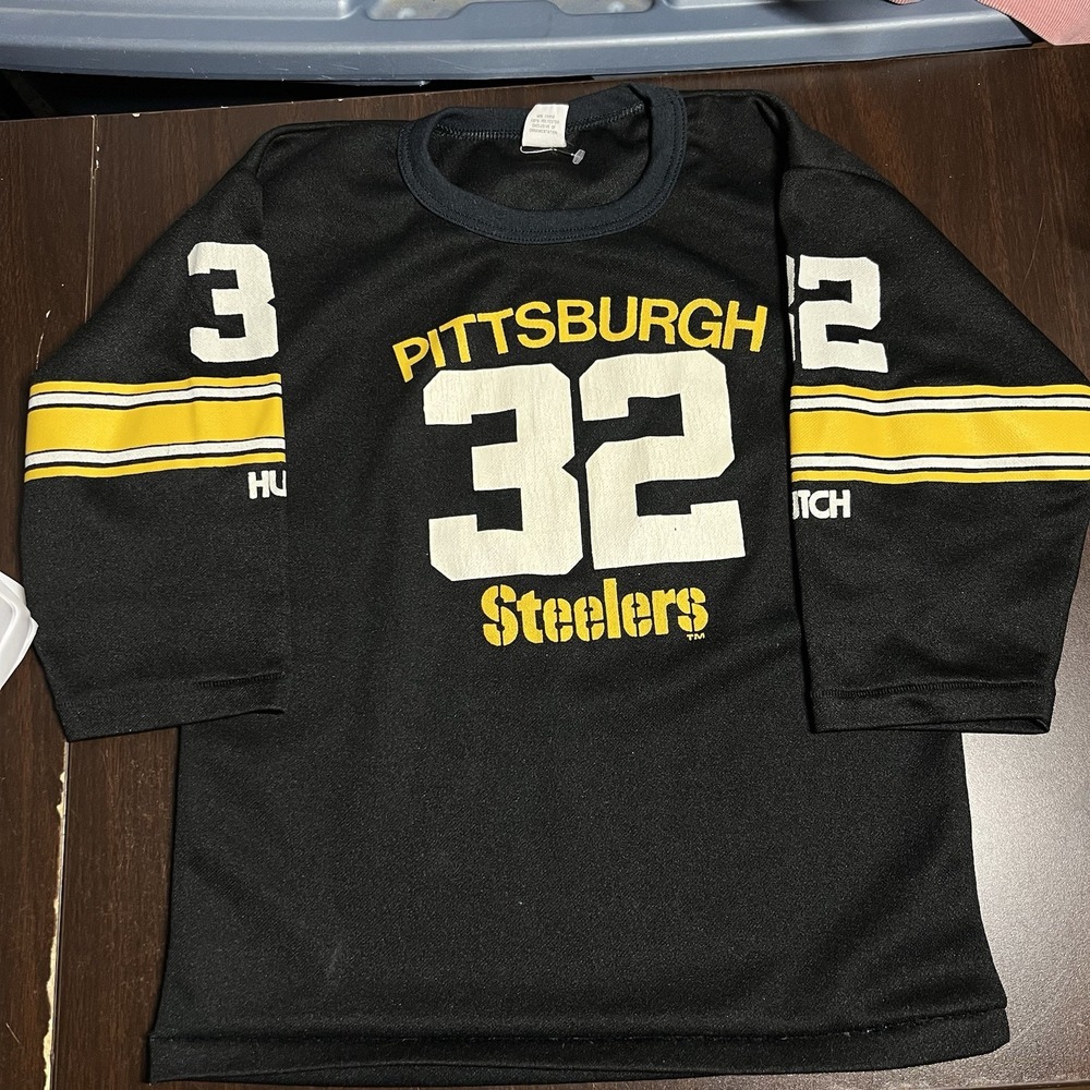 Vintage Pittsburgh Steelers Franco Harris 32 Youth‎ M Hutch USA Jersey VGC